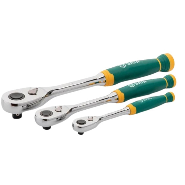 Jogo de Catracas com Combinada 1/2" 1/4" 3/8” 72 Dentes 3 Peças ST14901G
