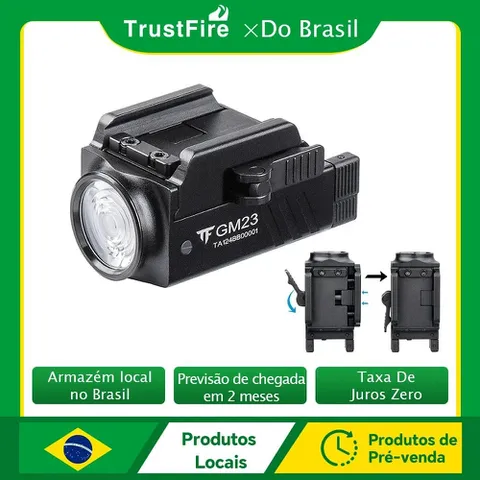[Grupo de 3] TrustFire GM23 Lanterna Tática USB Recarregável