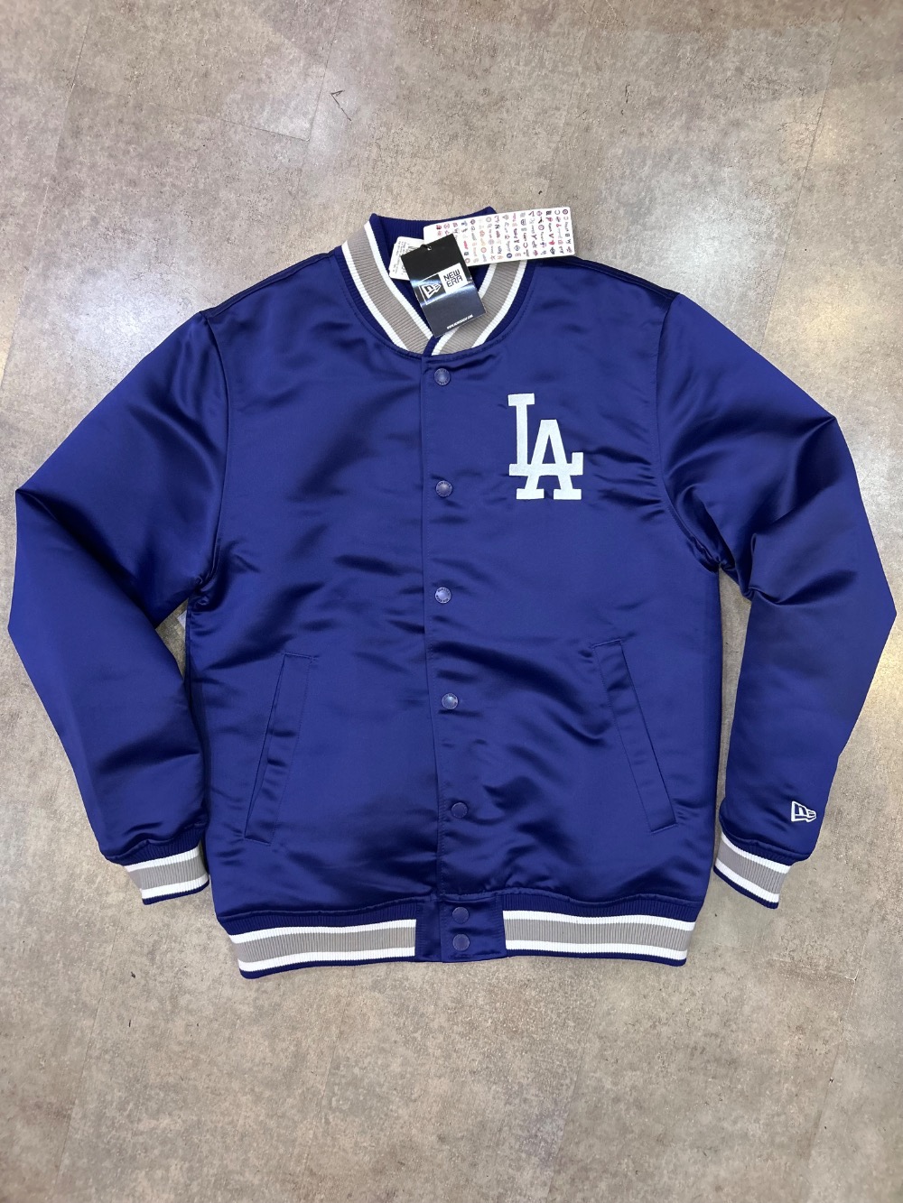 Jaqueta New Era Varsity MLB Los Angeles Dodgers Navy — M / G, Novo