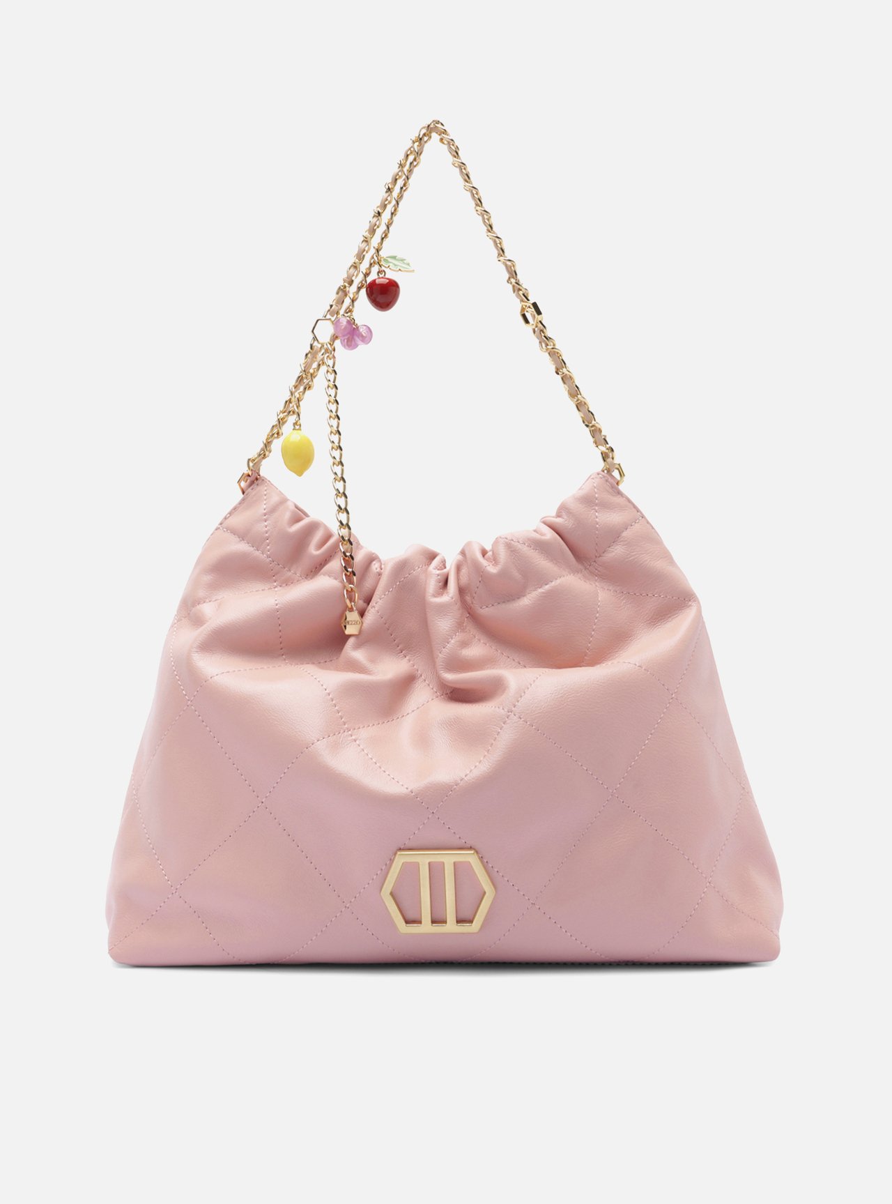 Bolsa Hobo Rosa Couro Grande Esther