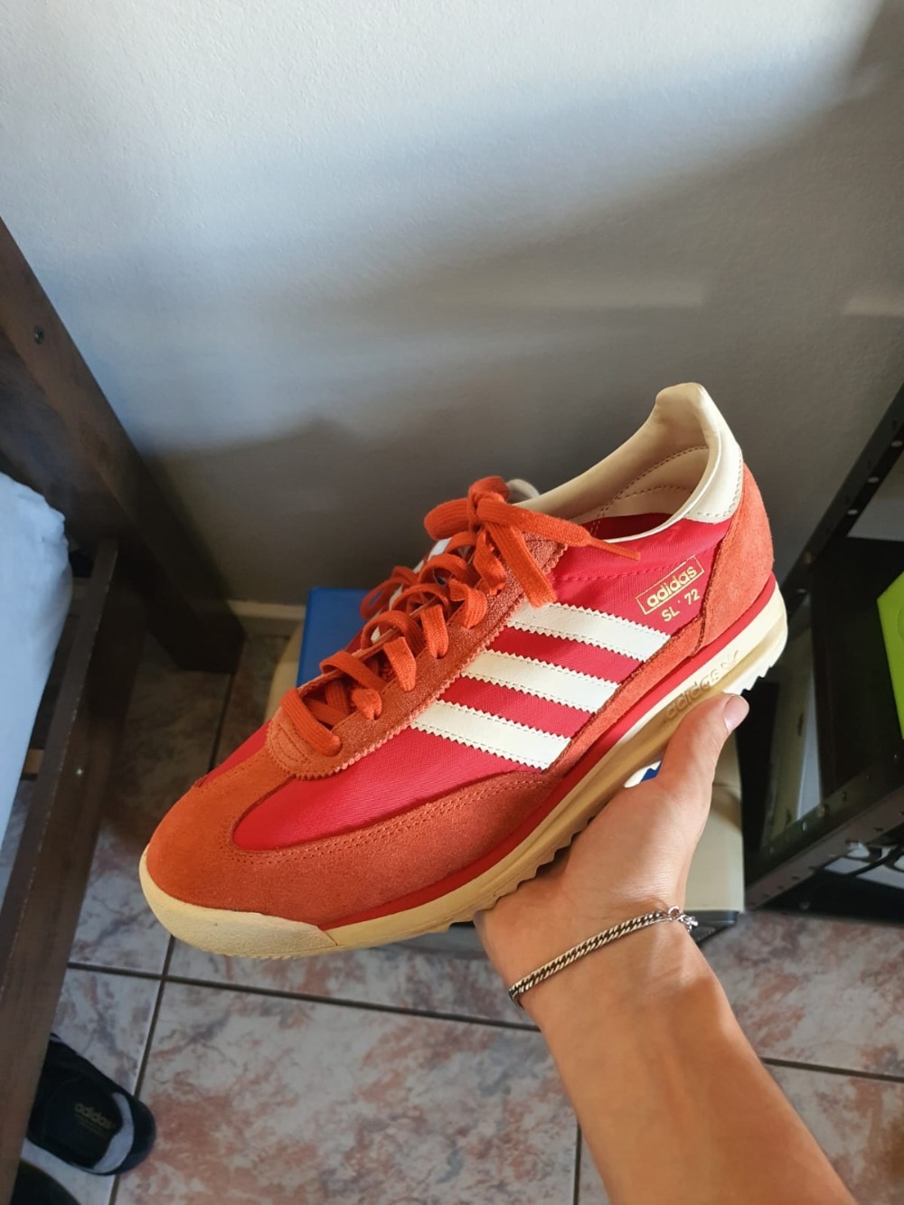 adidas SL 72 OG LT Red Better Scarlet Cream White — 41, Usado
