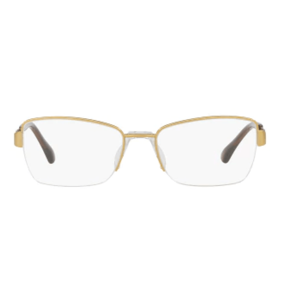 Armação de Óculos de Grau Platinum 9122 Feminino Borboleta Metal Dourado