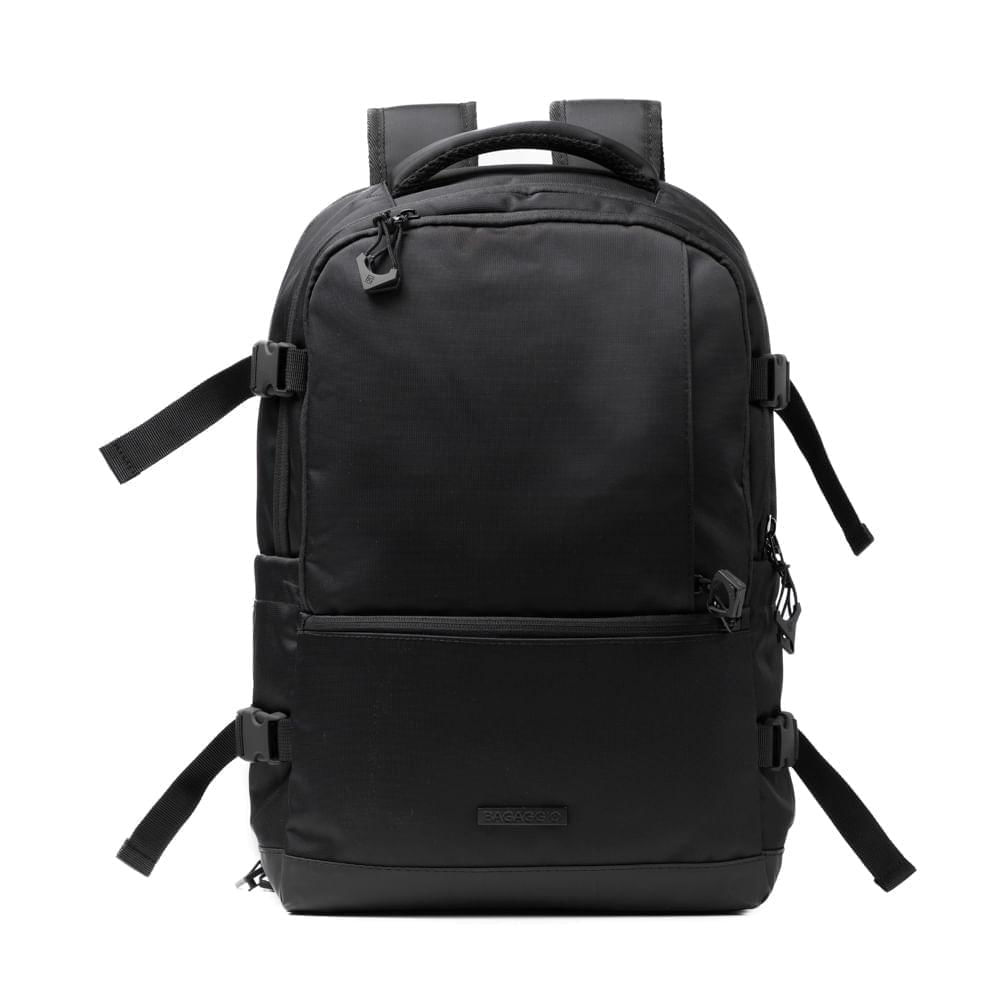 Mochila Masculina Grande Executiva Para Notebook Road Preta G / Preto