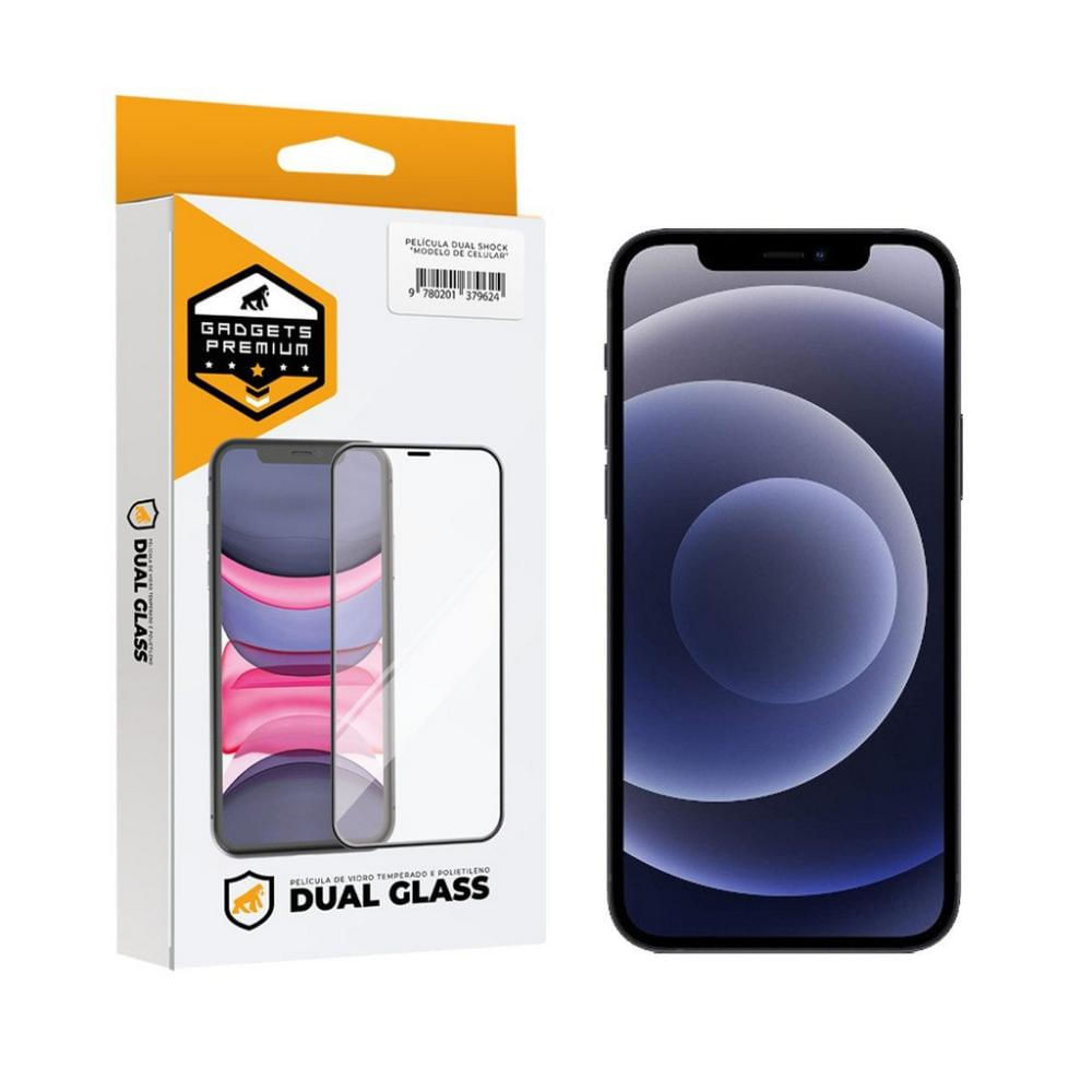 Película Dual Glass para iPhone 12 - Preto - Gshield