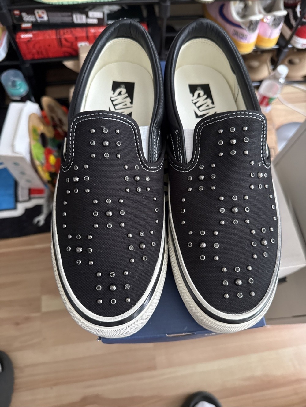 Satoshi Nakamoto x Vans Slip-On LX Classic 98 Pearlized Blackout — 38 / 39 / 39.5 / 40 / 40.5 / 41 / 42 / 42.5 / 43 / 43.5 / 44, Novo