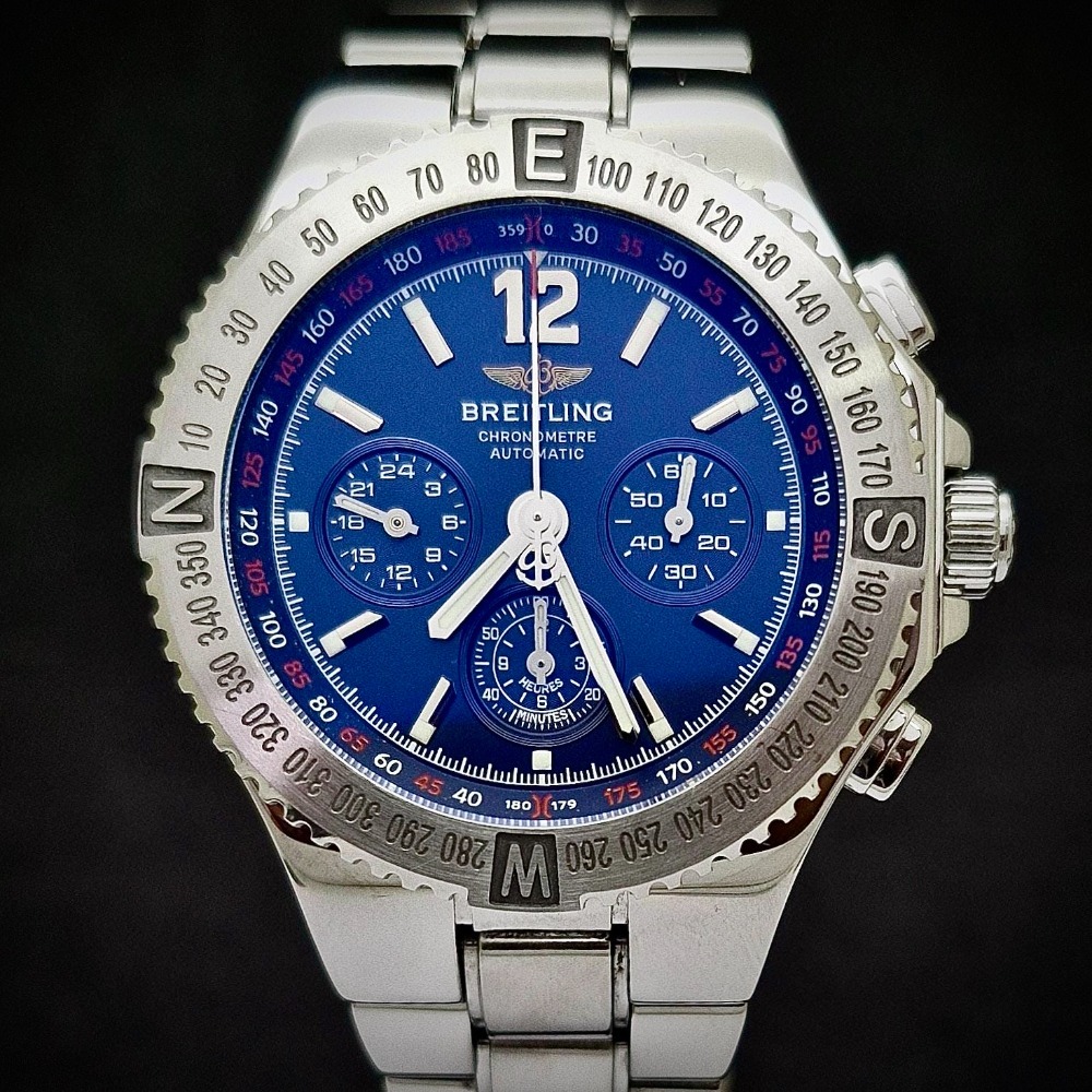 Relógio Breitling Hercules Chronograph Dark Blue — Único, Usado
