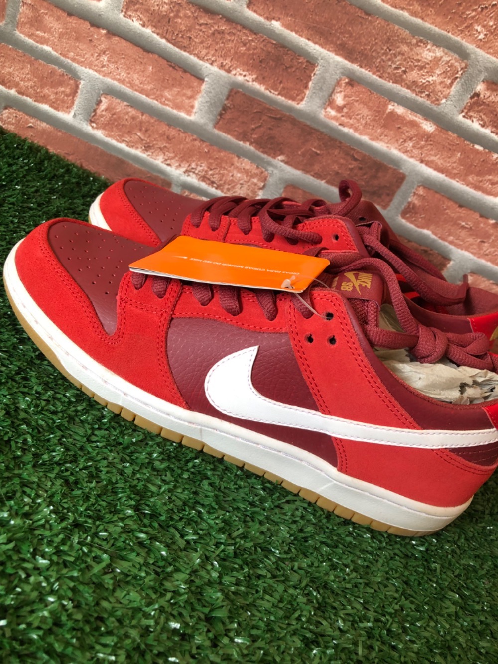 Nike SB Zoom Dunk Low Track Red — 42, Novo