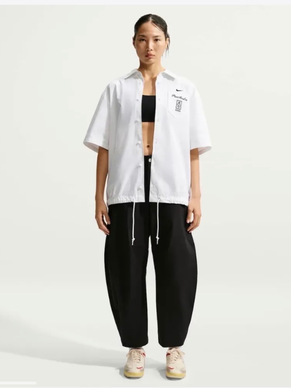 PEACEMINUSONE x South Korea x Nike Camisa Short Sleeve White — G, Novo