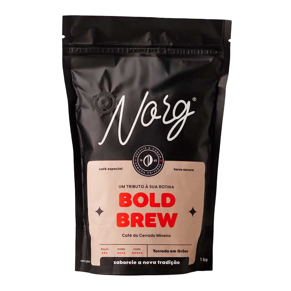 Café Norg Bold Brew em grãos 1 kg