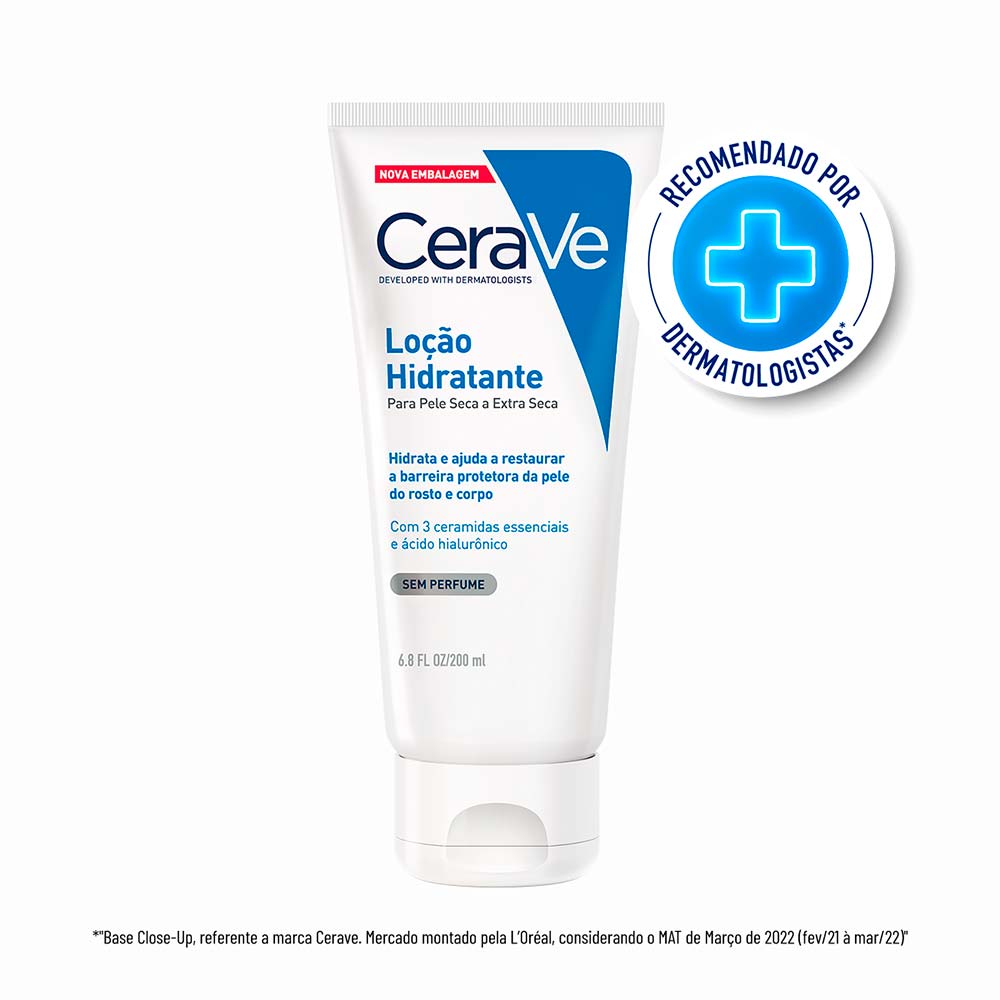 Foto 2 de Loção Hidratante CeraVe para Pele Seca a Extra Seca com Ácido Hialurônico — 200ml