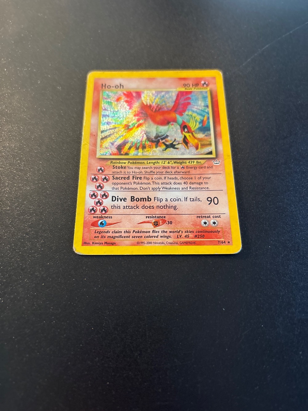 Ho-Oh (7/64) Neo Revelation Pokémon TCG — Único, Usado