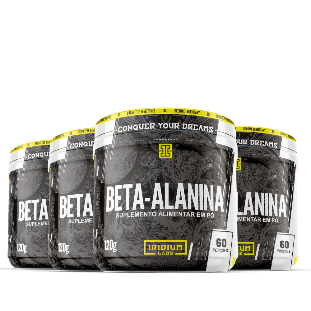Kit 4x Beta Alanina - 120g Iridium Labs