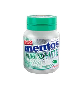 Gomas de Mascar Mentos Pure White Sem Açúcar
