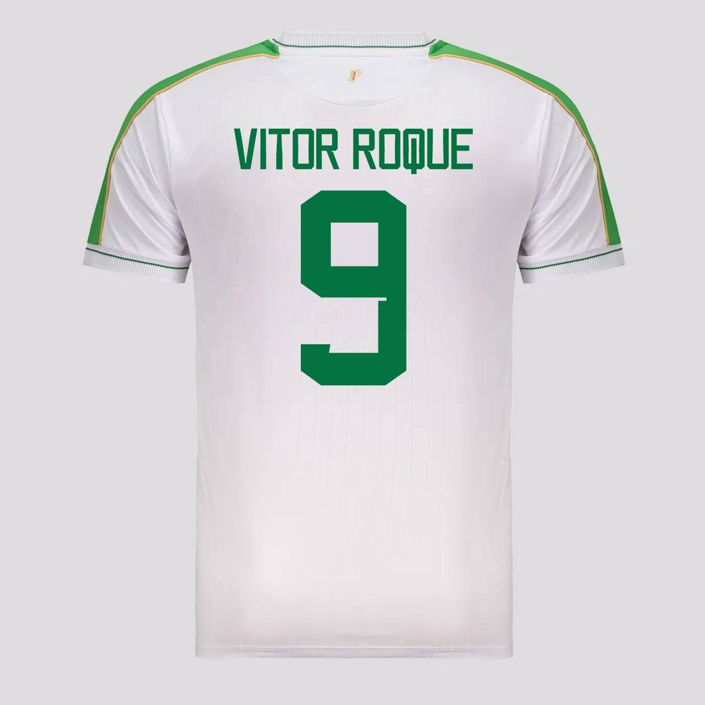 Camisa Palmeiras Ultra I Branca e Verde 9 Vitor Roque