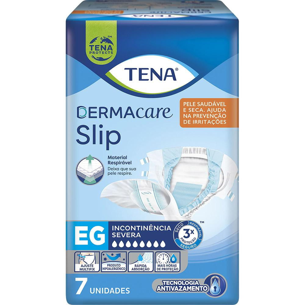 Fralda Geriátrica Tena Dermacare Slip Ultra EG com 7un