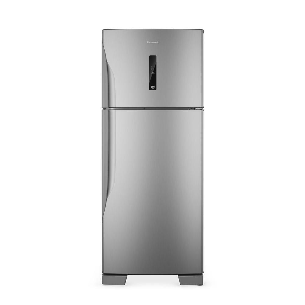 Geladeira Panasonic 446 Litros Duplex Frost Free Inverter Aço Escovado NR-BT58PV3X 110