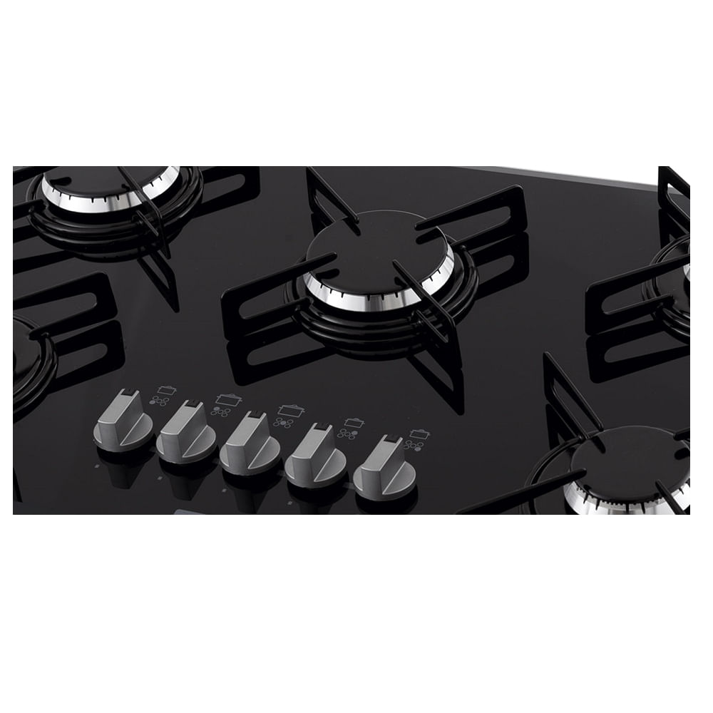 Foto 3 de Cooktop Philco 5 Bocas Cook Chef 5 Preto - Bivolt Bivolt