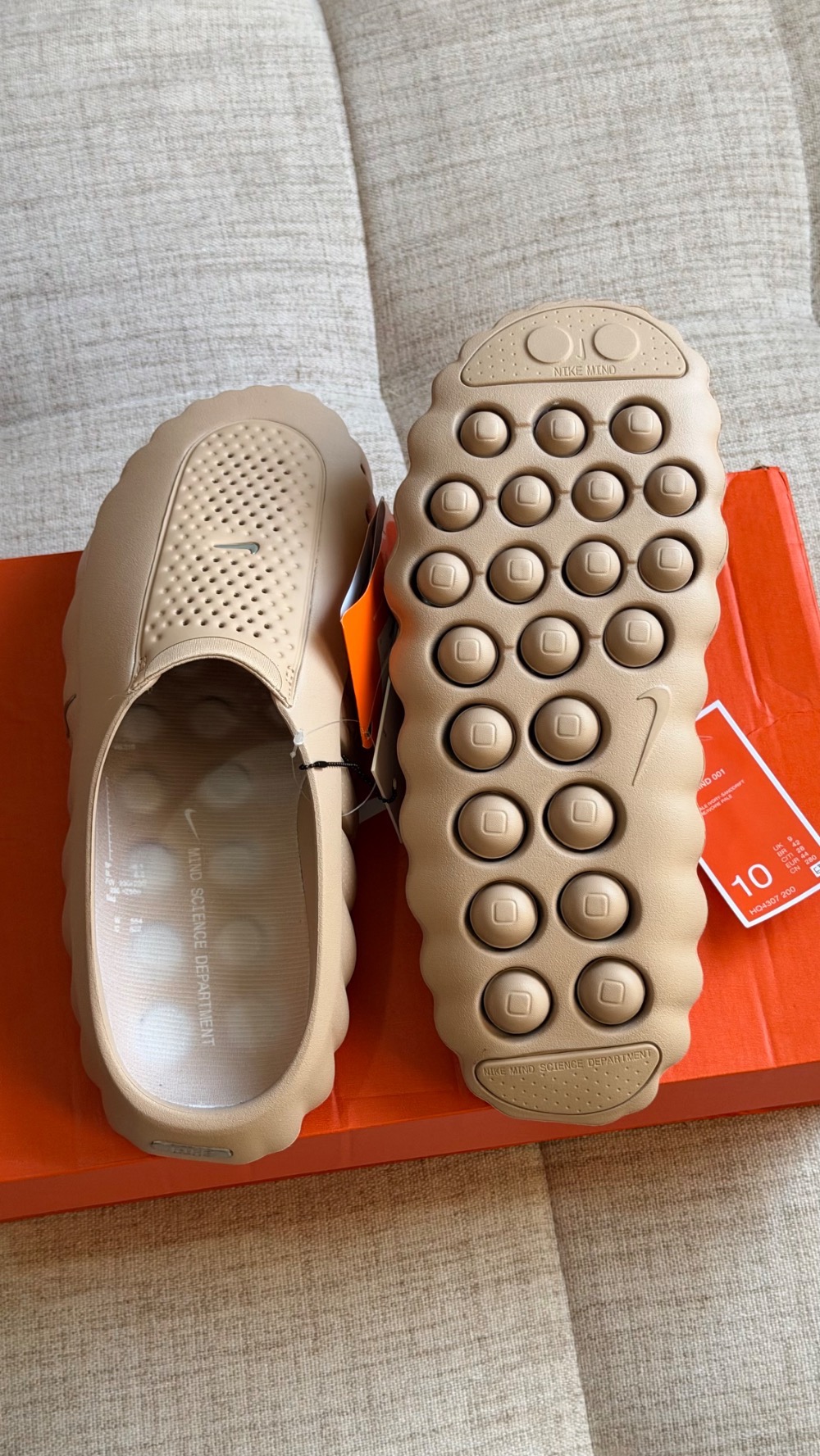 Nike Mind 001 Hemp Sanddrift Pale Ivory — 42, Novo