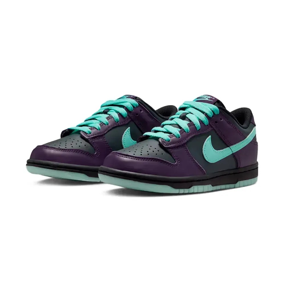 Nike Dunk Low GS Dark Smoke Grey Grand Purple — 34, Novo