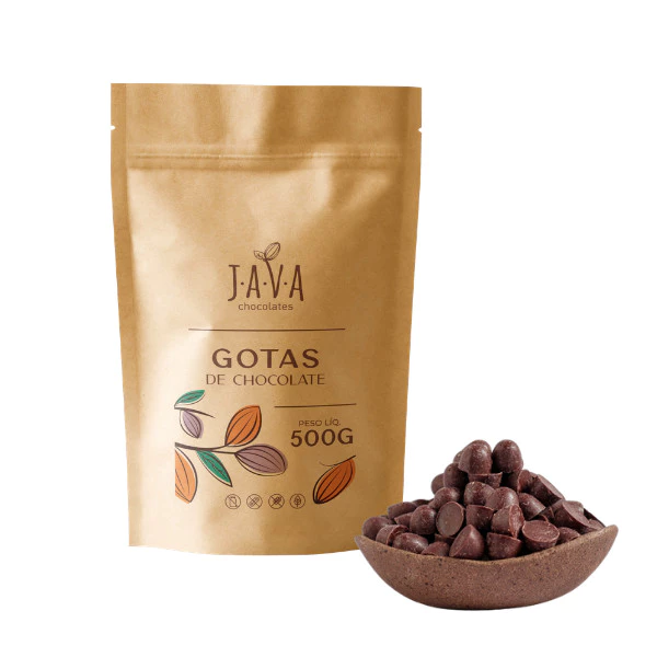 Foto 2 de GOTAS de chocolate 70% cacau INTENSO - 500g