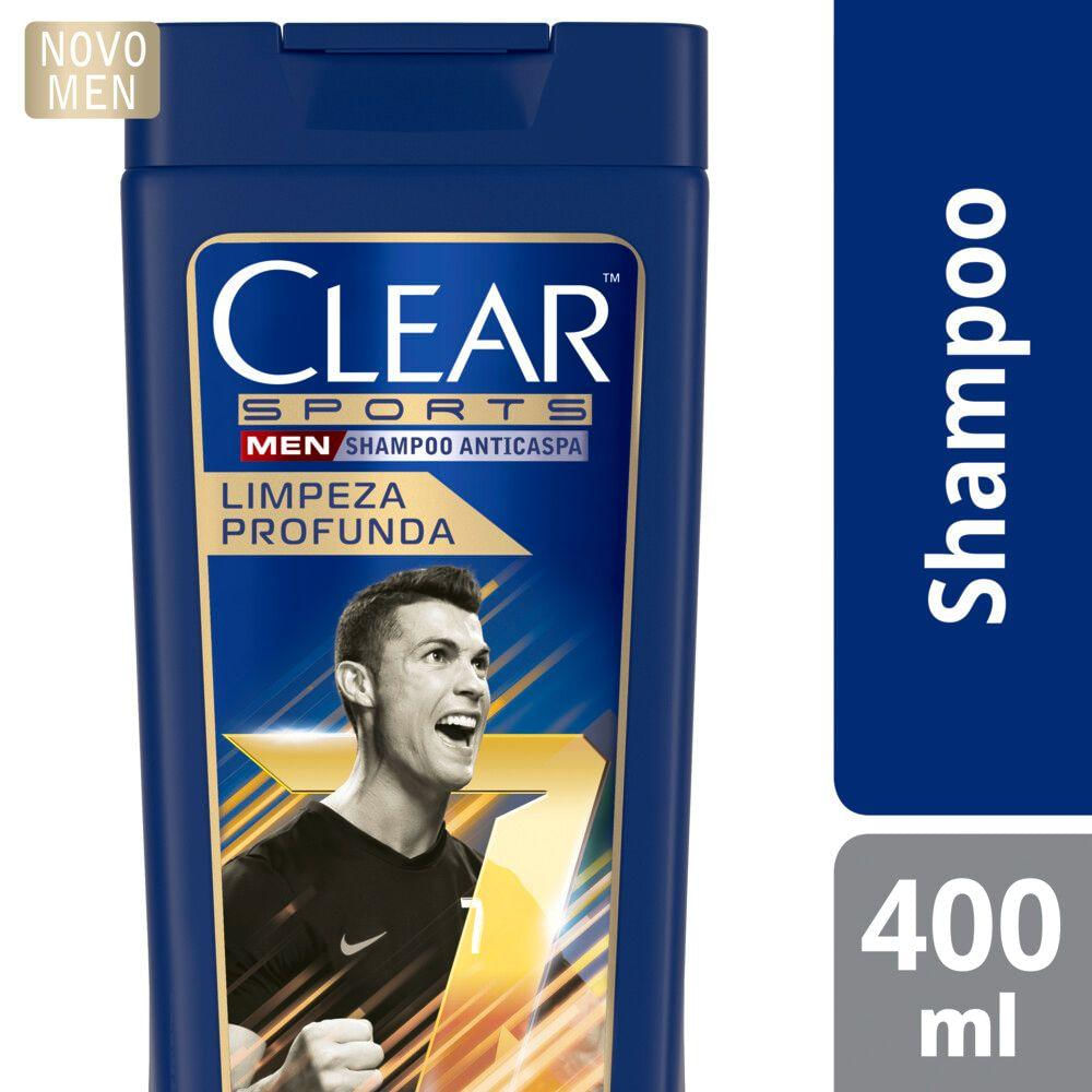 Shampoo Clear Men Sports Anticaspa Limpeza Profunda 400ml