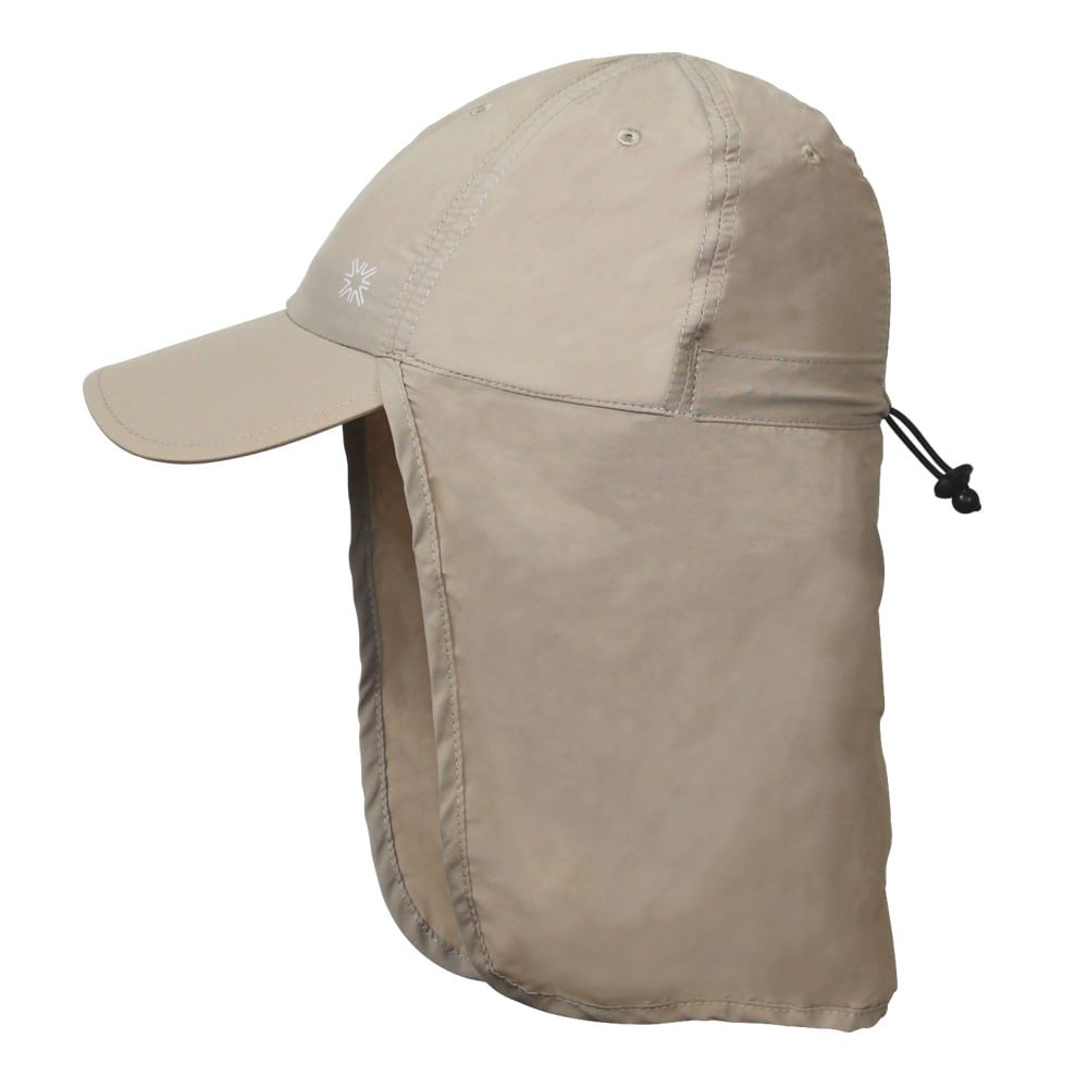 Boné Legionário com Proteção Solar África UV Line — Kaki
