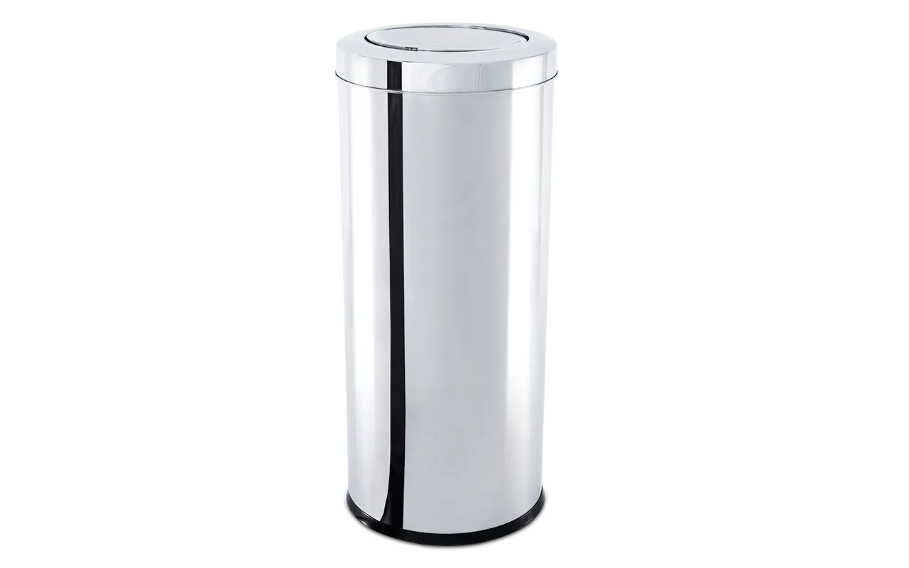 LIXEIRA INOX C/TP BASC.30X60CM