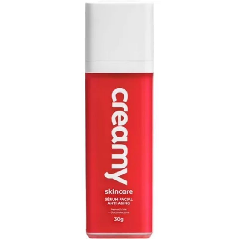 Creamy Skincare Sérum Facial Retinal 30g | Melhora Rugas, Reduz Poros Dilatados, Controla Brilho