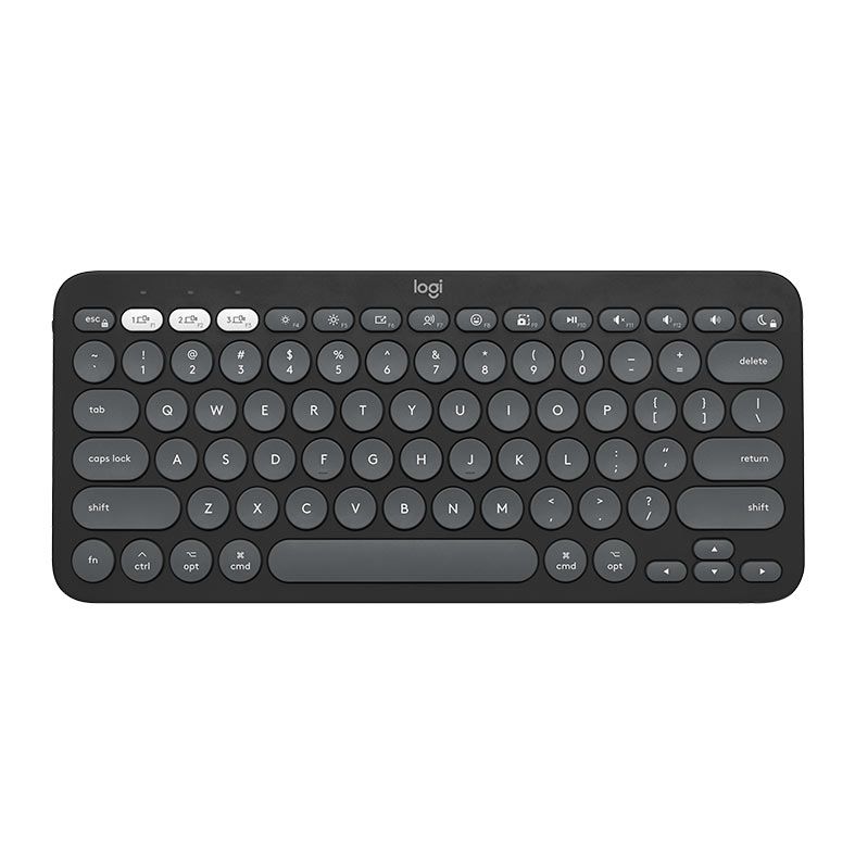 Teclado Logitech Pebble Keys 2 K380S, Bluetooth, Graphite, 920-011789