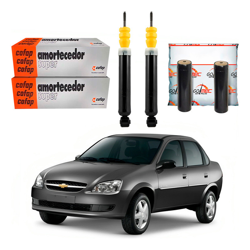 Kit Amortecedor Traseiro, Corsa Classic 1.0 2011 A 2018