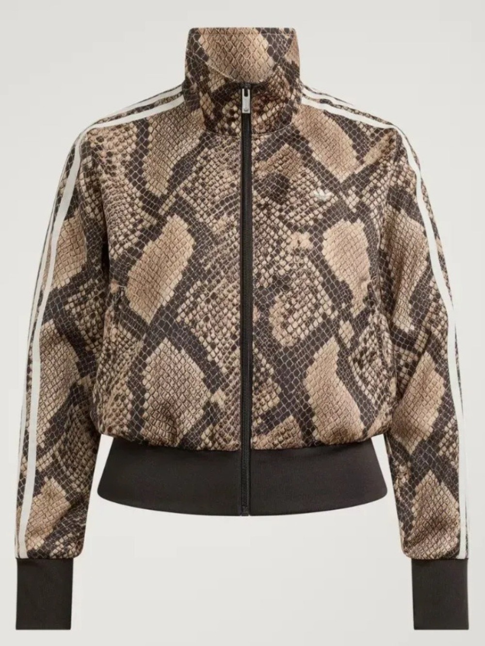 Jaqueta adidas Satin Snake Print Firebird Track Linen Magic Beige — PP / P / M, Novo