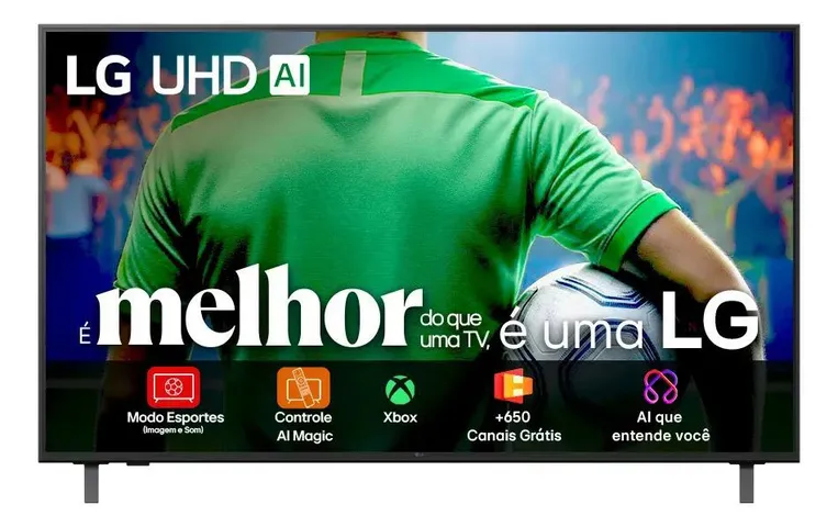 Smart TV LG UHD 60 polegadas HDR10 α7 AI