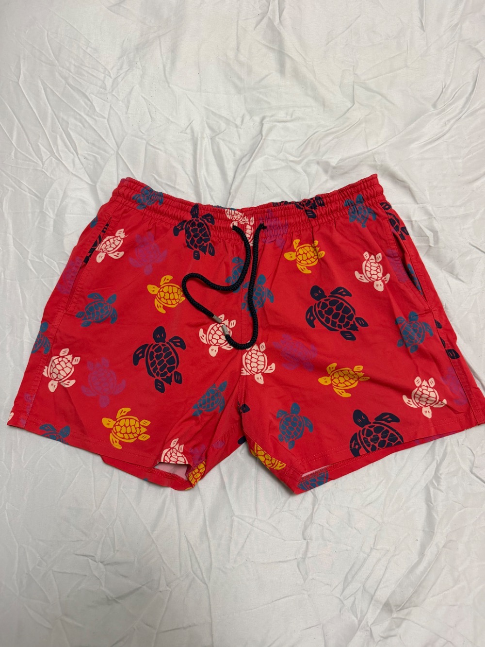 Shorts Vilebrequin Turtle-Print Swim Red — XG, Usado