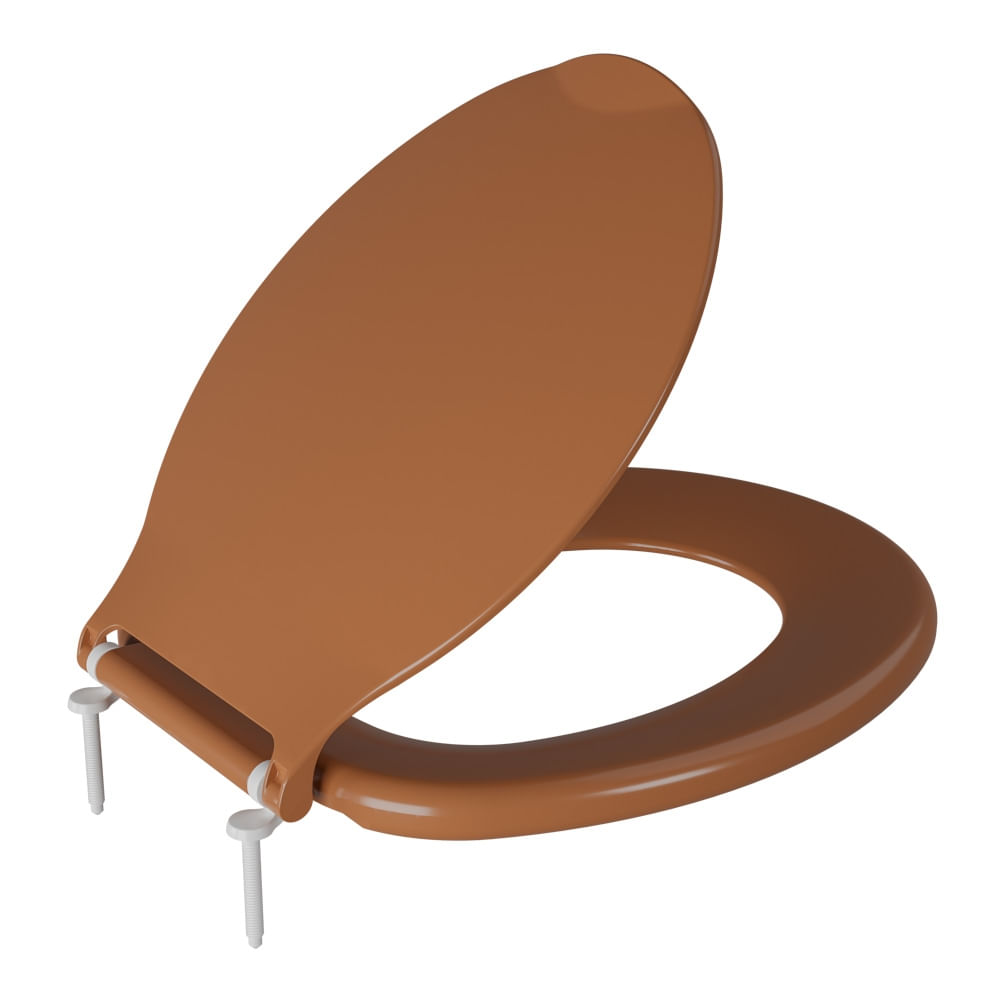 Assento Sanitário Oval Plus Caramelo 2 Astra