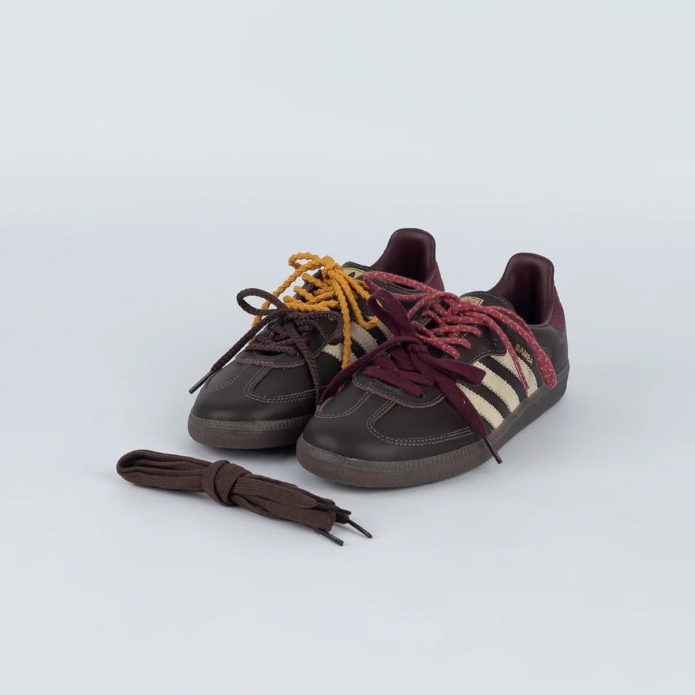 adidas Samba OG Brown Warm Vanilla Maroon — 35, Novo
