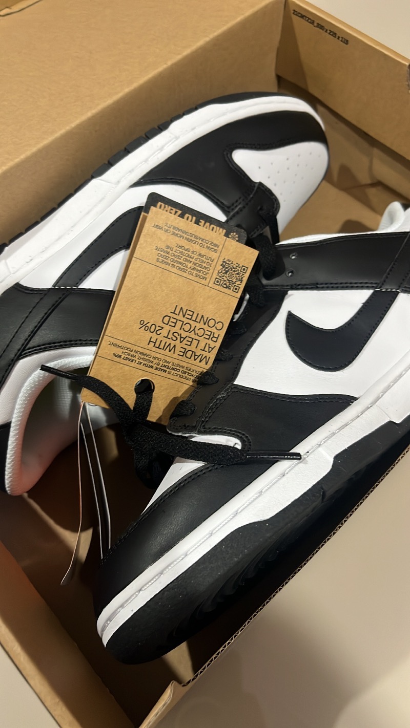Nike Dunk Low Next Nature Black White — 42, Usado