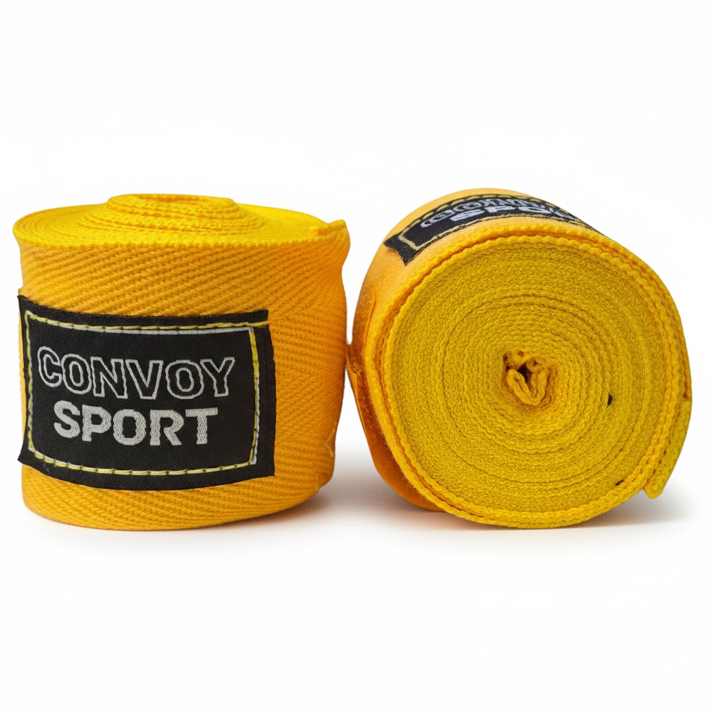 Bandagem Elástica Boxe e Muay Thai 3 Mts Convoy - Amarelo