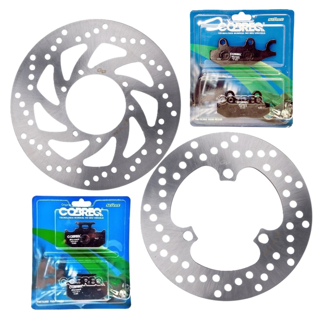 Discos de Freio Lander 250 Até 2015 + Pastilhas Cobreq