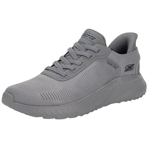 Tênis Masculino BOBS Sport Squad Chaos - Solid Step Skechers 118312 CINZA 38