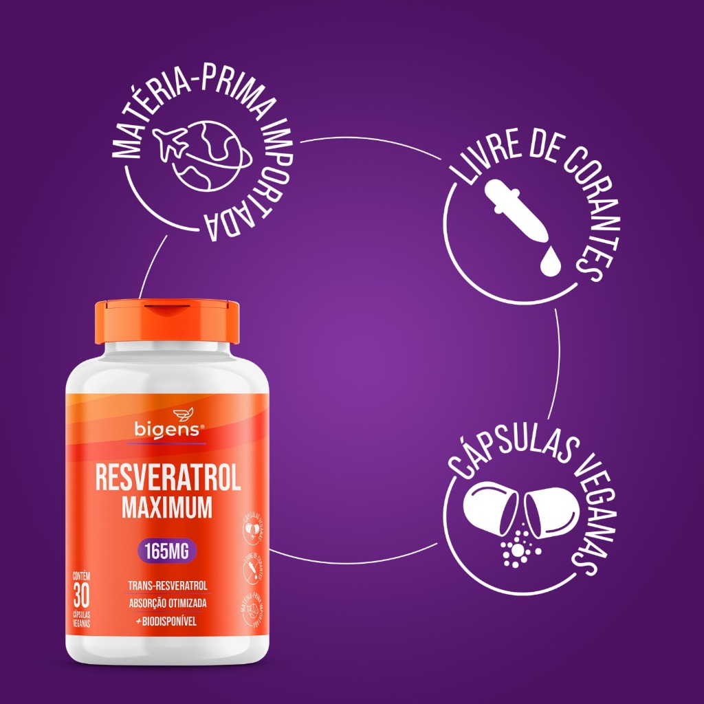Foto 2 de BIGENS KIT 2X RESVERATROL 30 CAPS BIOGENS