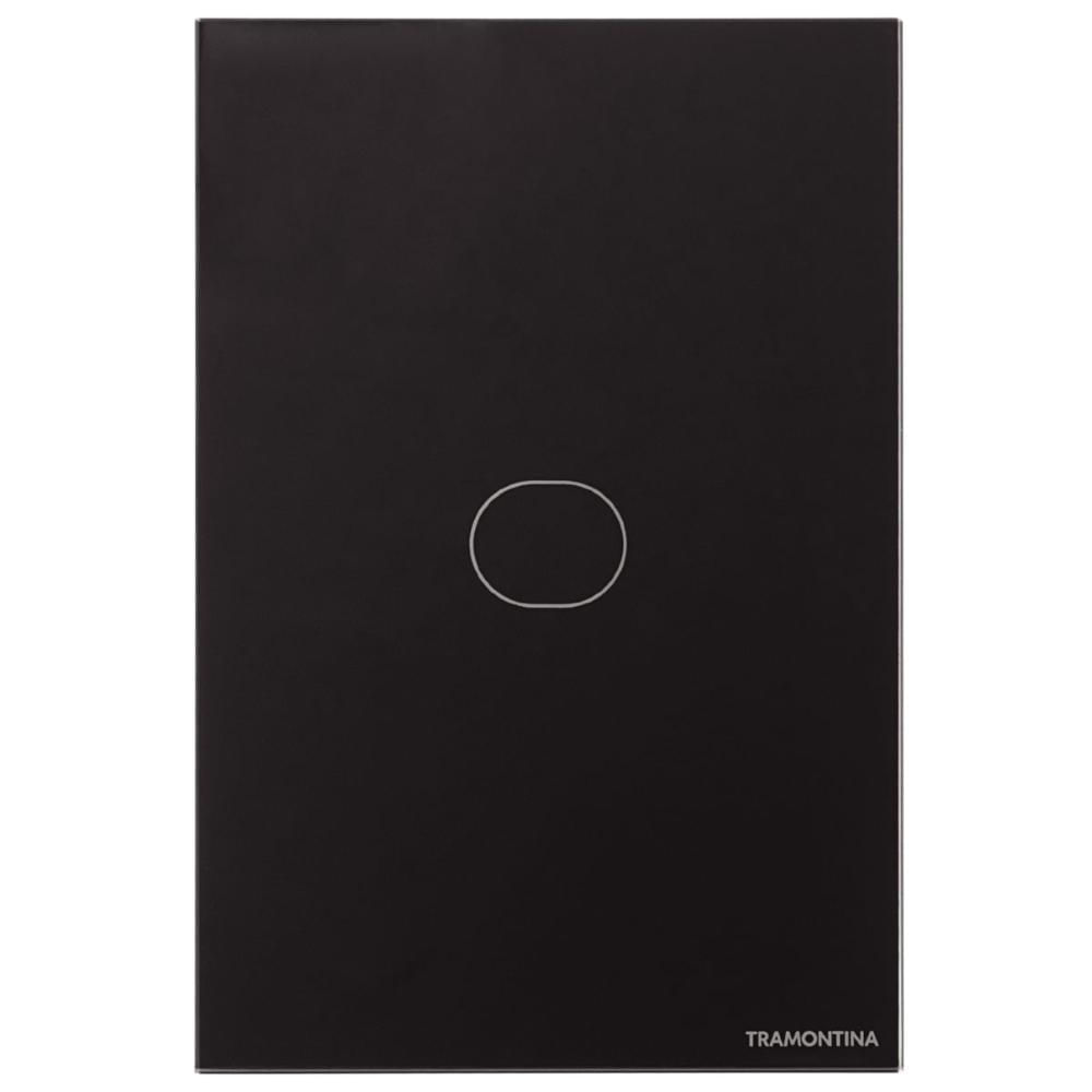 Foto 3 de Interruptor Touch Wi-Fi Smart Tramontina Preto com 1 Canal