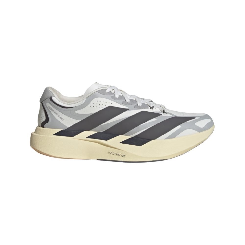 adidas Adizero EVO SL EXO Core White Utility Black Grey Two — 36 / 37 / 38 / 39 / 40 / 41 / 42 / 43, Novo