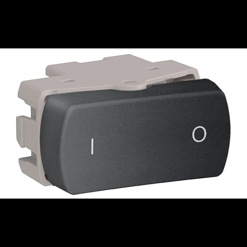 Módulo Intermediário Bipolar Simples 10a 250v 1m Grafite Miluz Schneider