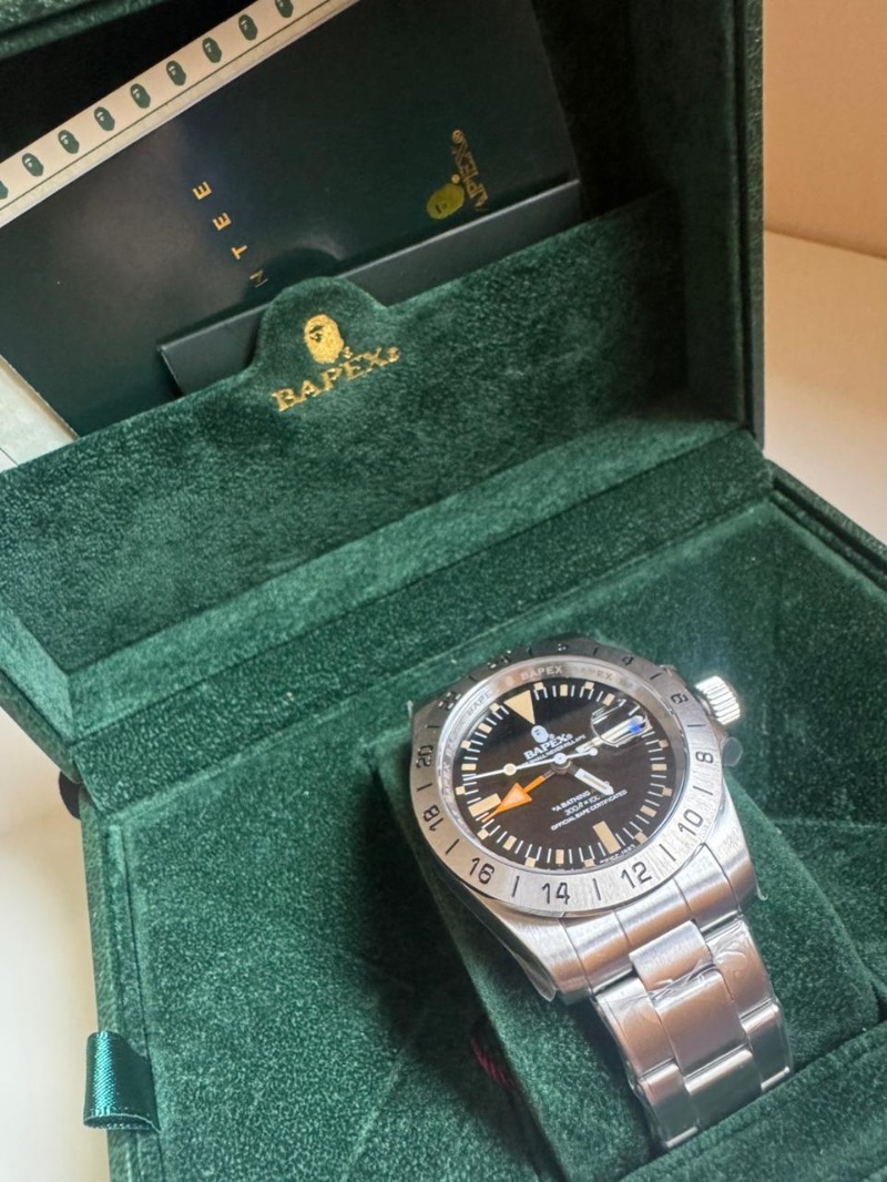 Foto 3 de Relógio BAPE A Bathing Ape Type 6 Bapex Silver — Único, Novo