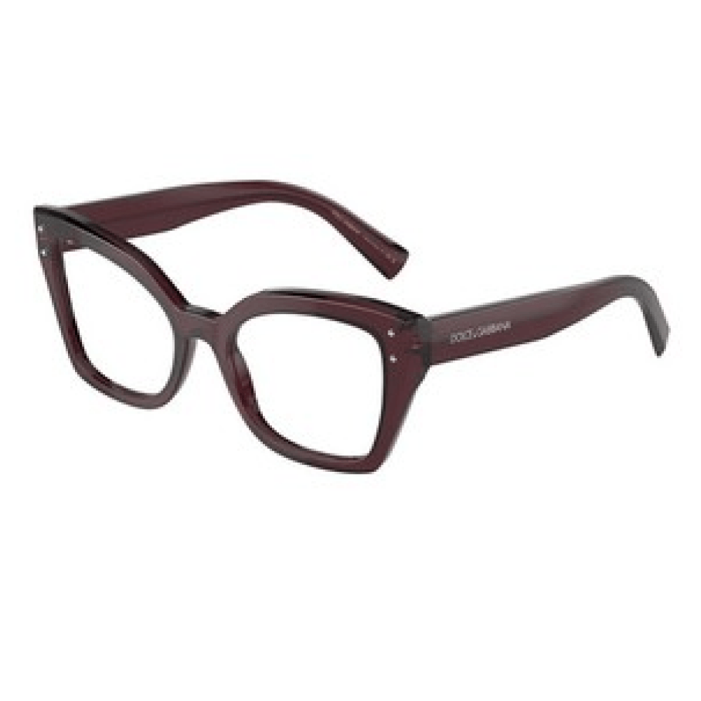 Armação para Óculos de Grau Feminina Dolce & Gabbana DG3386 Violeta translúcido
