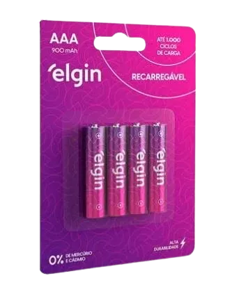 AAA-900 MAH-PILHA RECAR. BLIST.4 ELGIN