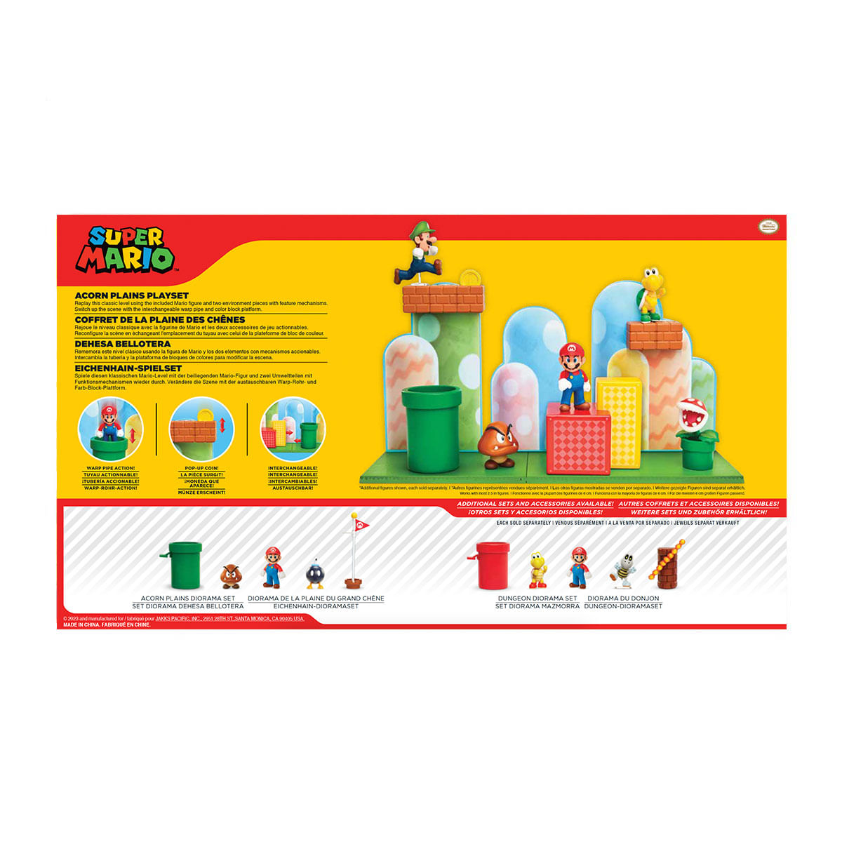 Foto 2 de Playset Planície das Bolotas com Boneco Mario - Super Mario