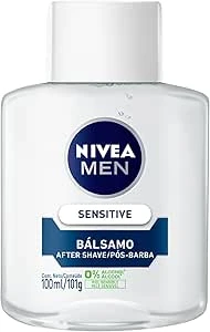 Nivea Men Bálsamo Pós-barba Sensitive 100ml, Hidrata E Acalma, Alívio Imediato Da Irritação, Extrato De Camomila, Pele Sensível
