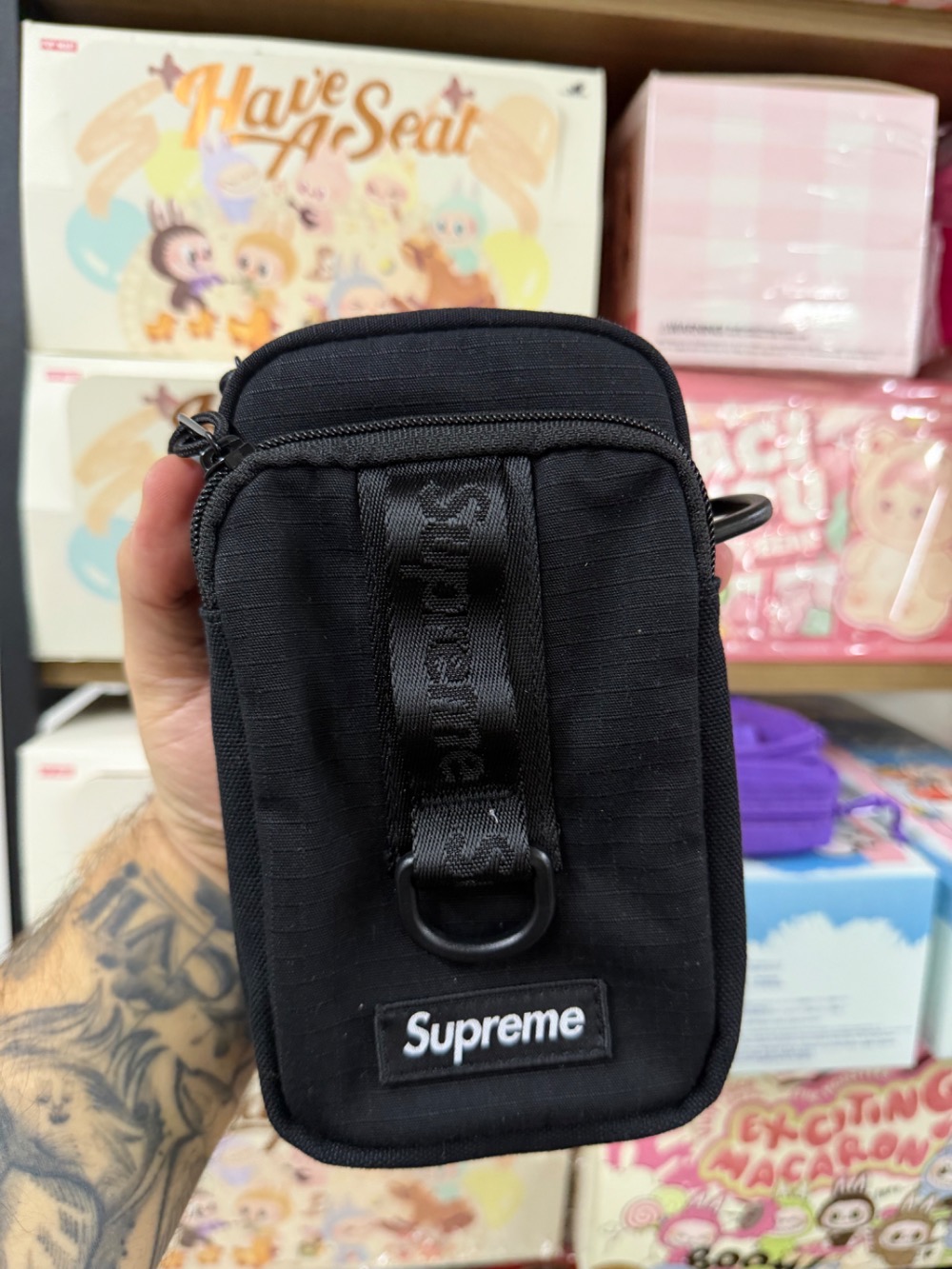 Shoulder Bag Supreme Black SS26-W1 — único, Novo