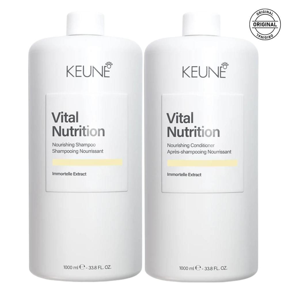 Keune Vital Nutrition Shampoo e Condicionador Nutrição 1L